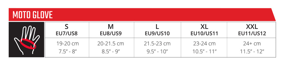 Glove | Size guide