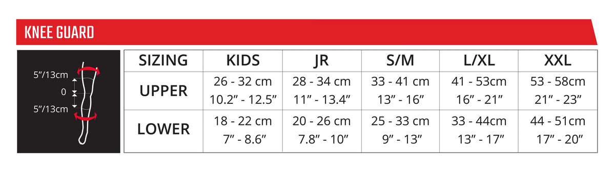Knee Guard X2 | Size guide