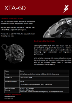 EBMX XTA-60 Motor